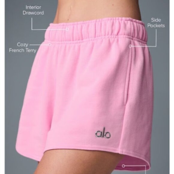 Alo Yoga Accolade Shorts – Sweet Pink - Picture 3 of 3